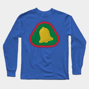 Ding Dong ! - Give yourself a bell badge - retro iron on patch style Long Sleeve T-Shirt